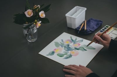水彩画アーティスト・木下美香氏と描く水彩画【単発】Otonami Lounge Tokyoにて