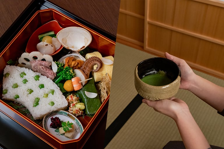 京都「都和旅館」本格茶室・静佳庵ではじめる優しい茶会 −茶懐石をアレンジした彩り豊かな点心付き−