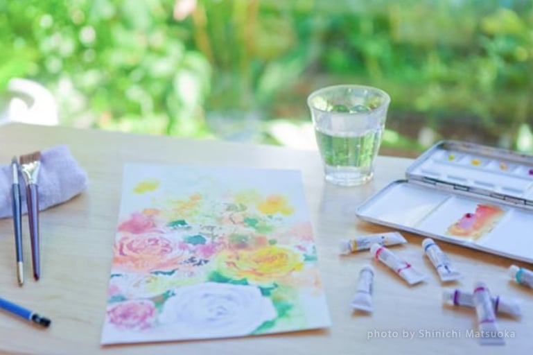 水彩画家・青木美和氏と描く、光をとらえる風景画 −Otonami Lounge Tokyoにて−