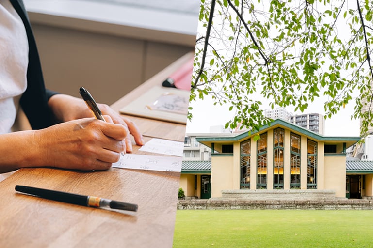池袋「自由学園明日館」名建築で書家に美文字を学ぶペン字講座 −全6回コース・ティーセット付き−