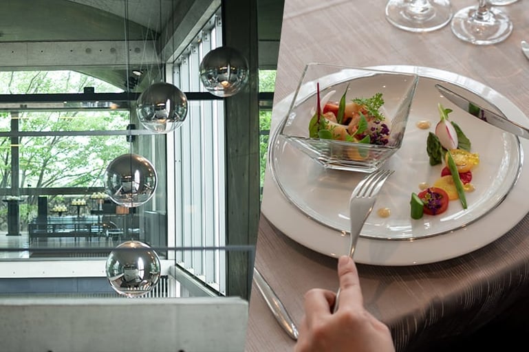 安藤忠雄氏設計の名建築「ザ・ヒルサイド神戸」を解説付きで巡る −フレンチランチコース付き−