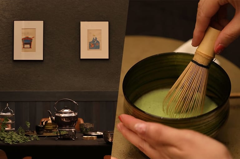 「平河町かなや」裏千家茶道専任講師・鈴木宗雪氏に教わる新しい茶道「テーブル茶道」−ランチ付き−