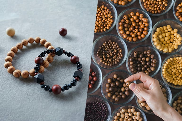 近江八幡「カワサキ」日本の木珠づくりの発祥地でアクセサリー制作 −聖徳太子の時代から続く伝統技−