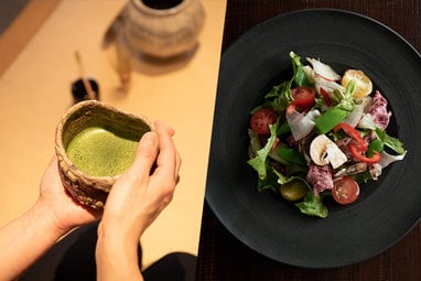 神楽坂「HASABON」日本のお茶とうつわの魅力を知る茶道体験とフレンチランチ −おみやげ付き−