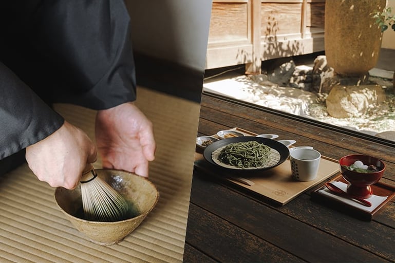 宇治「中村藤吉本店」挽き茶体験と濃茶・薄茶を堪能する季節のお茶づくしプラン −生茶ゼリイ付き−