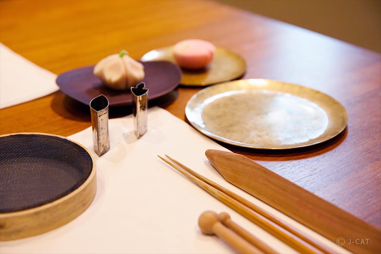 【昔の手彫職人製作】　干菓子型「鳴子」　29個取り 和菓子職人・永用昌也氏に学ぶ日本の伝統美を宿した上生菓子づくり