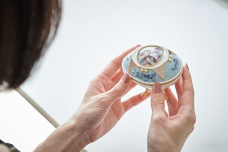 卵の殻をアートで彩るエッグアート制作体験 成城「olupono」にて