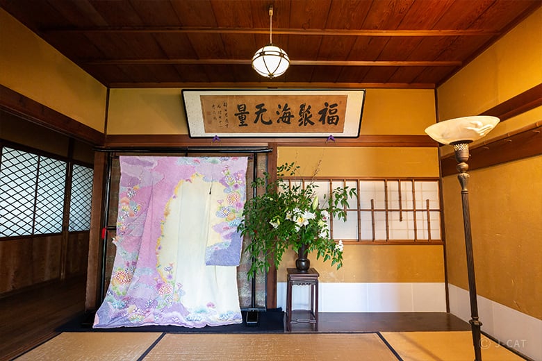 名古屋・有松「竹田嘉兵衛商店」通常非公開の徳川将軍ゆかりの茶室「栽