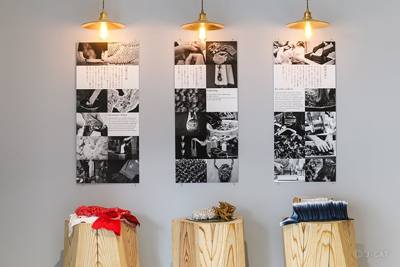 自分でデザインするシルクストールの絞り染め体験 京都「ANDO」にて