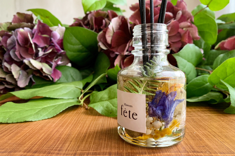 日本橋兜町「fête」アロマオイルが香るフラワープロダクト制作 −ミニ