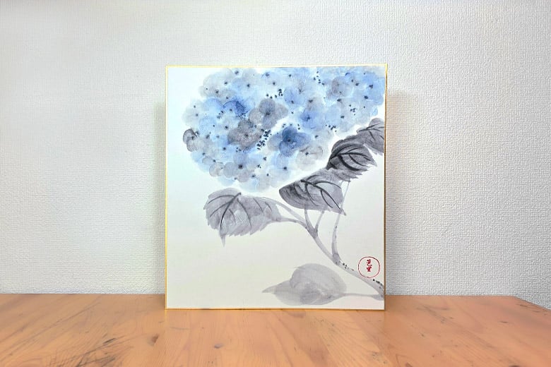 水墨画古典の名作を描く水墨画レッスン 南青山「琳派墨絵保存研究所」にて