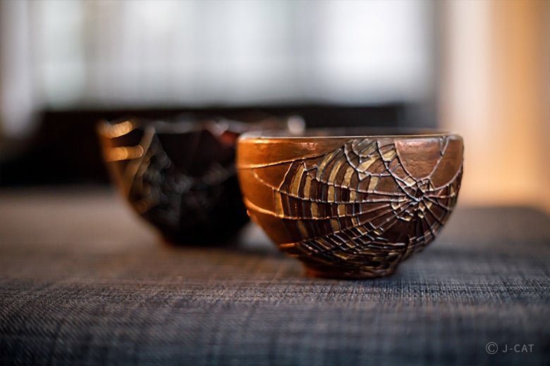 旅茶碗　半筒形　モダン　シェルのような輝き　茶箱　茶道 旅茶碗 半筒形 モダン シェルのような輝き 茶箱 茶道 旅茶碗半筒