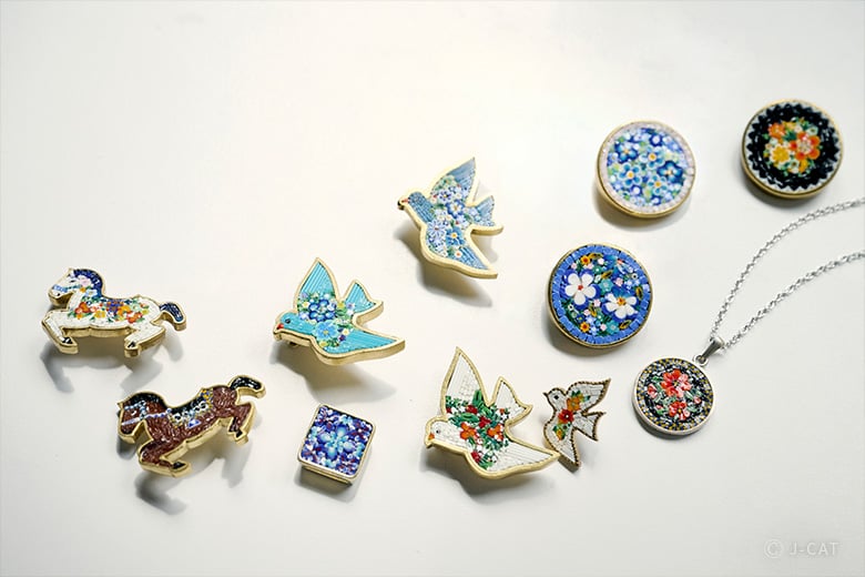 とんぼ玉の伝統技法を応用したミクロモザイクのアクセサリーづくり