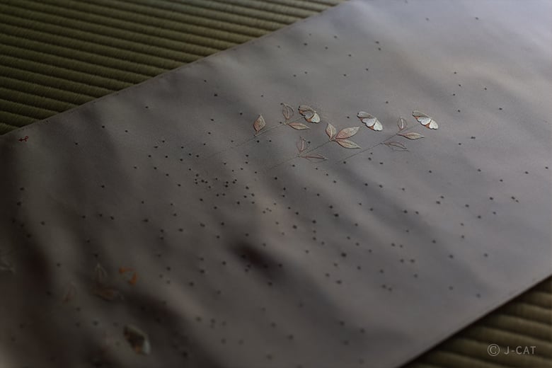 入手不可能！明治時代の日本刺繍型紙三枚 入手不可能！明治時代