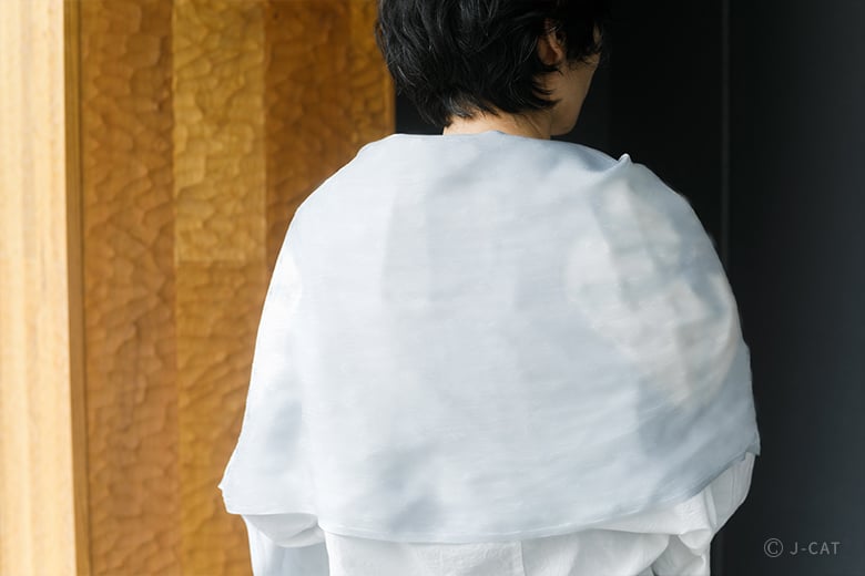 自分でデザインするシルクストールの絞り染め体験 京都「ANDO」にて