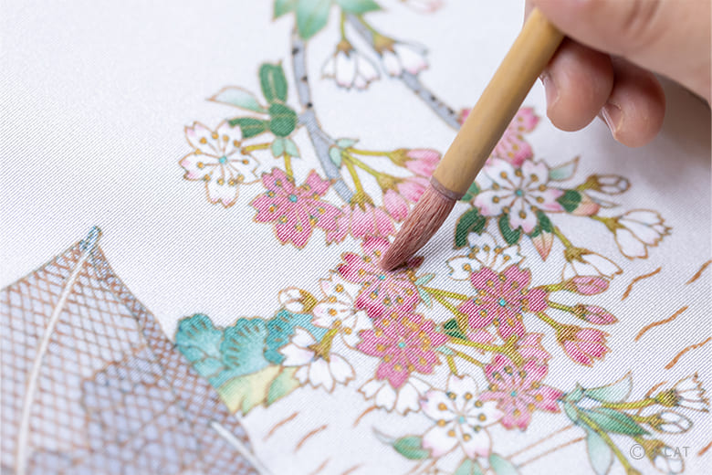 金沢「友禅空間 工房久恒」加賀友禅作家・久恒俊治氏とオリジナル図案